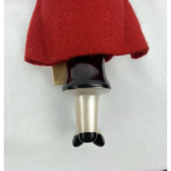 Bloomingdales Woman Fancy Shopper Big Brown Bag Glass Christmas Ornament 8" - Picture 9 of 9